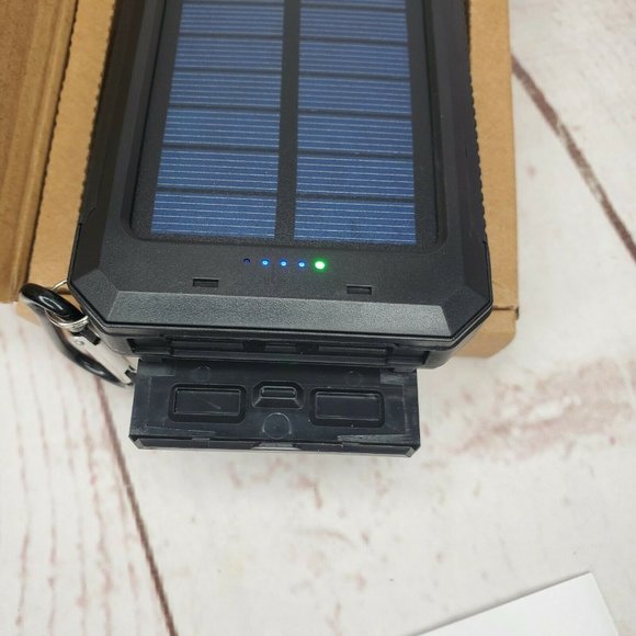 Solar Power Bank Portable Charger 20000mah Waterproof Battery Backup Charger - Picture 9 of 12